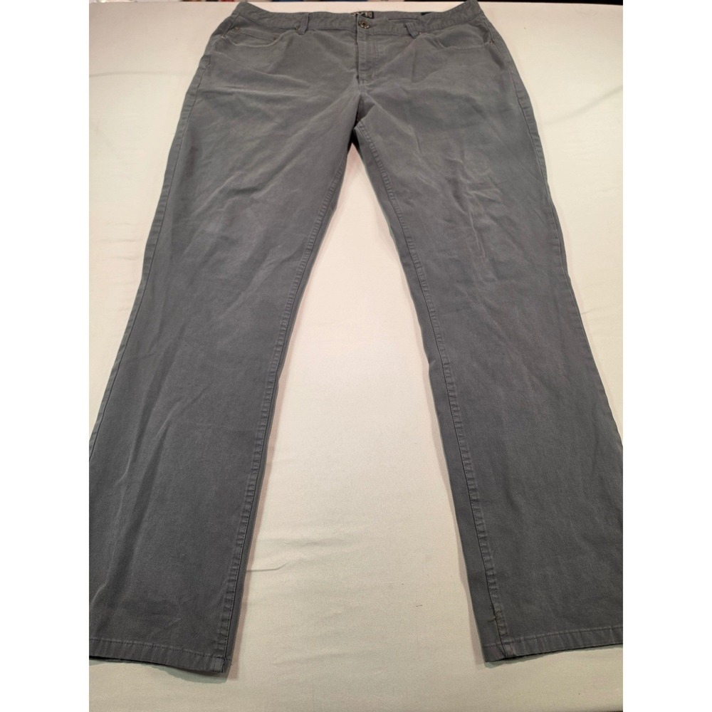 Rye by Hawker Rye Mens‎ Gray Straight Leg Stretch Chino Pants 40x34 1221